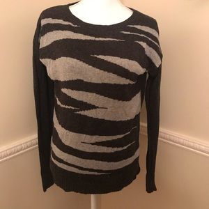 Light weight, charcoal and light grey sweater